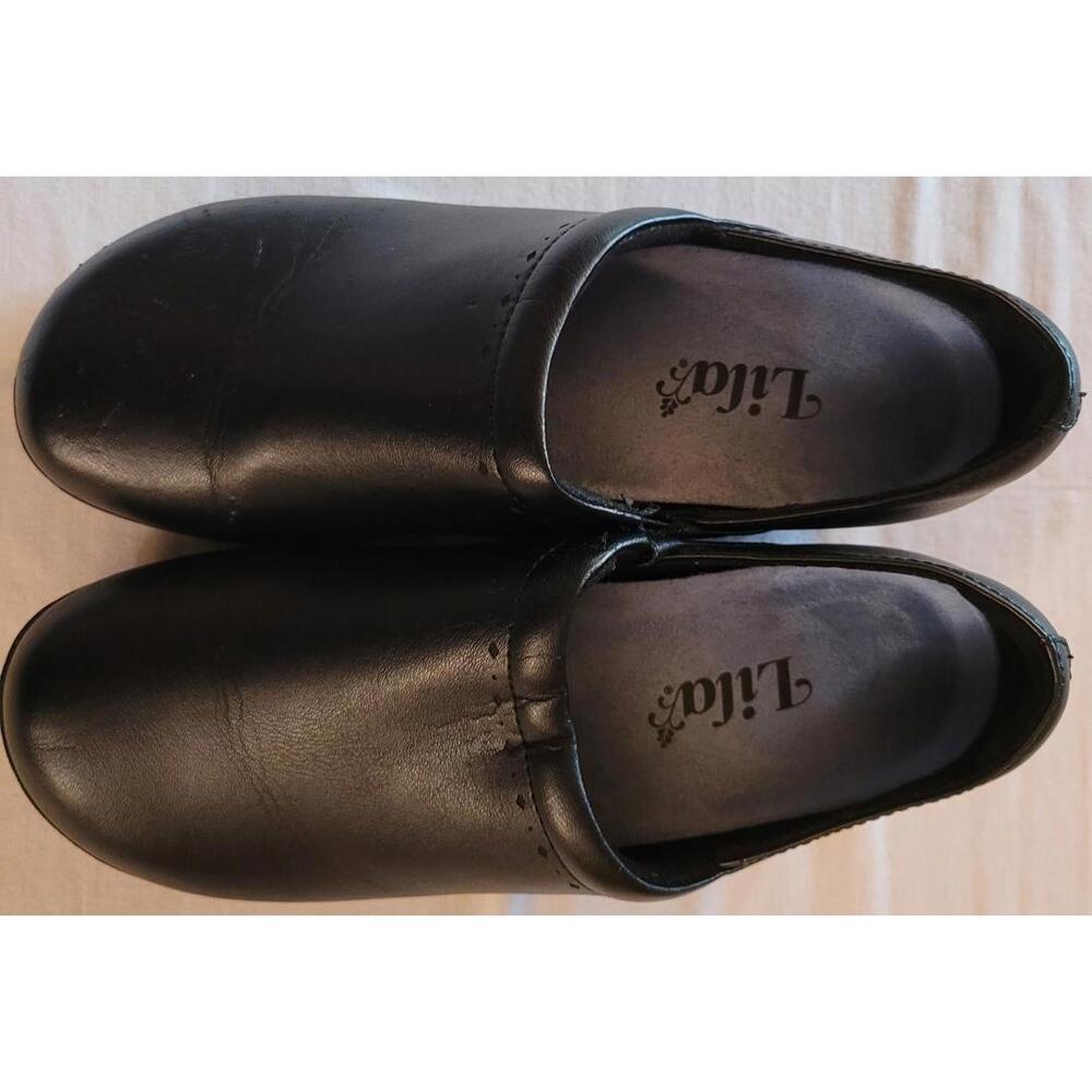Lila Sure Grip Clogs Womens Size 7 Black
